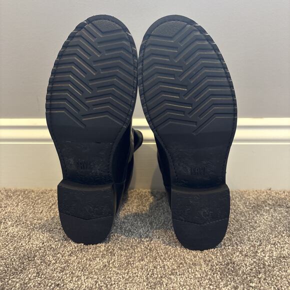 FRYE Veronica Black Leather Buckle Moto Bootie Women's 9 - Picture 7 of 8